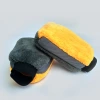 Qiwei Car Decoration Double-sided Coral Velvet waterproof Car Wash Gloves Thickened multi-functional household car cleaning gloves QW138 Specification image